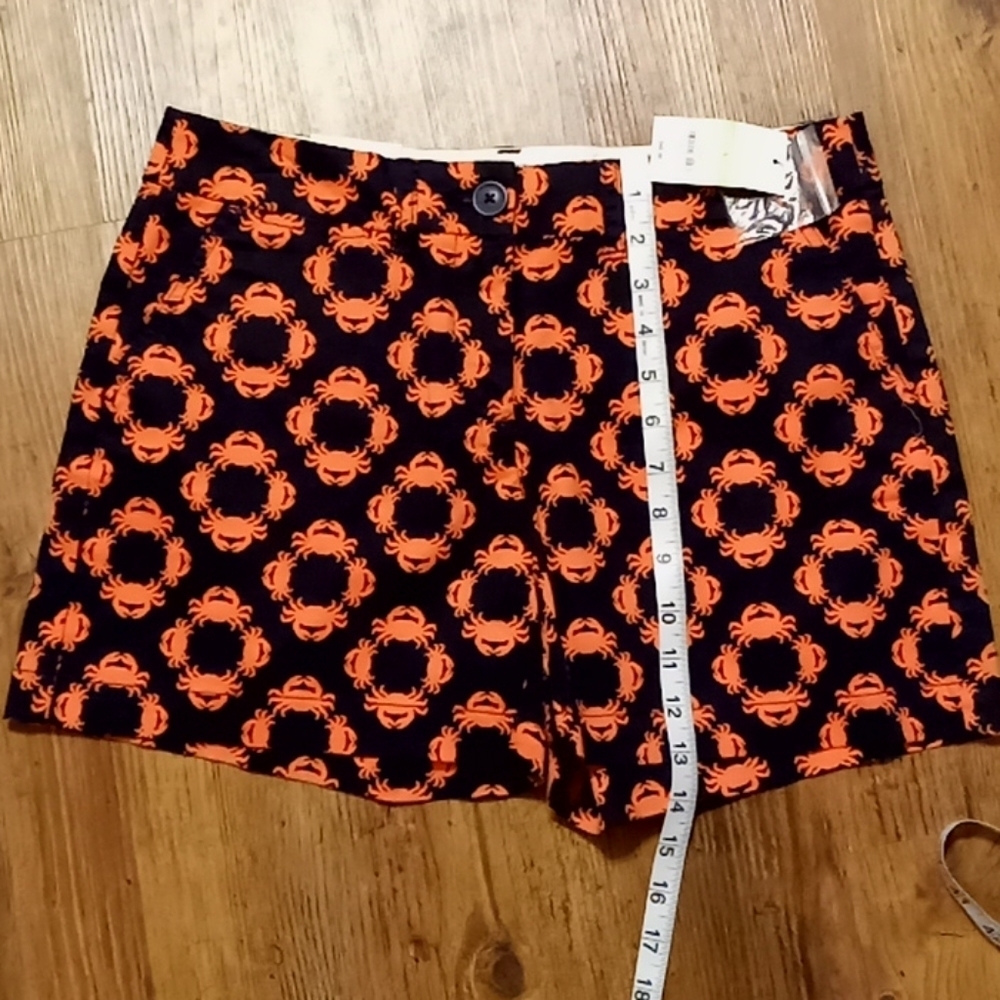 Crown & ivy nwt pink navy crab shorts 😍